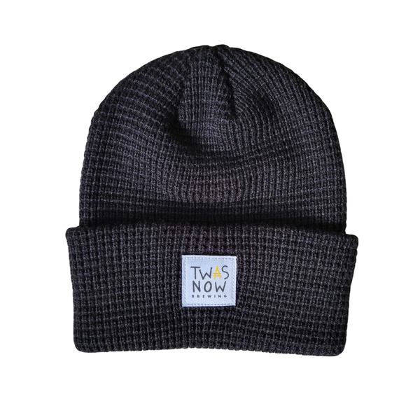 Cuffed Beanie with White Patch