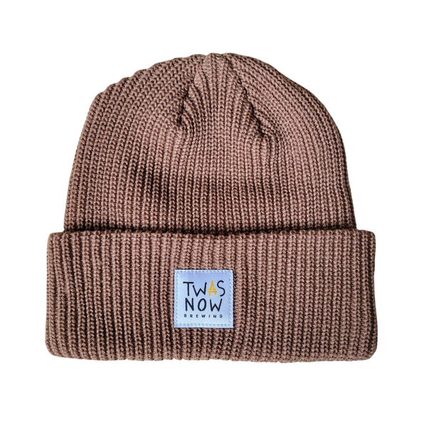 Cuffed Beanie with White Patch