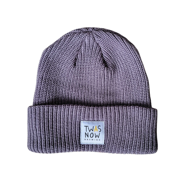 Cuffed Beanie with White Patch
